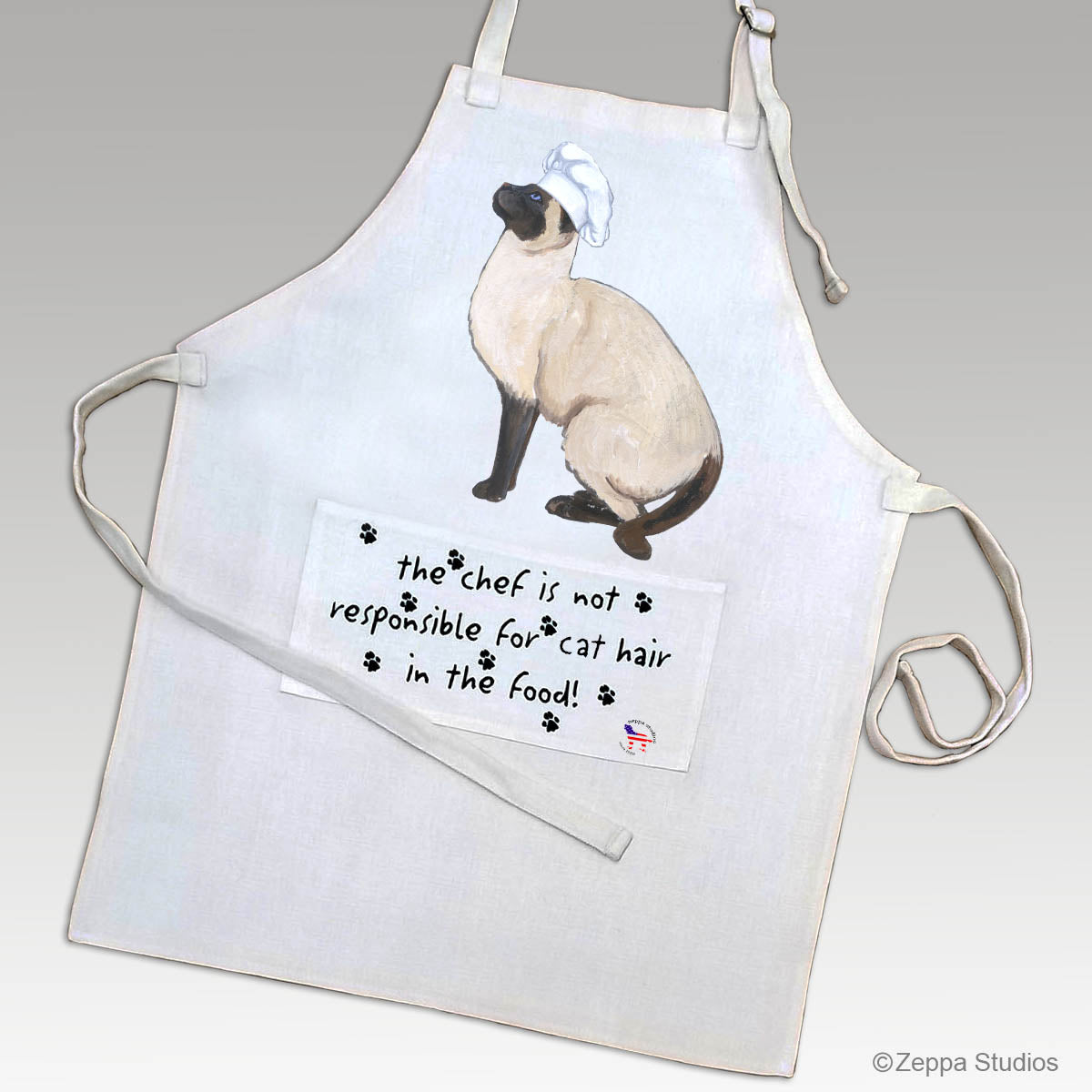 Siamese Cat Apron Design