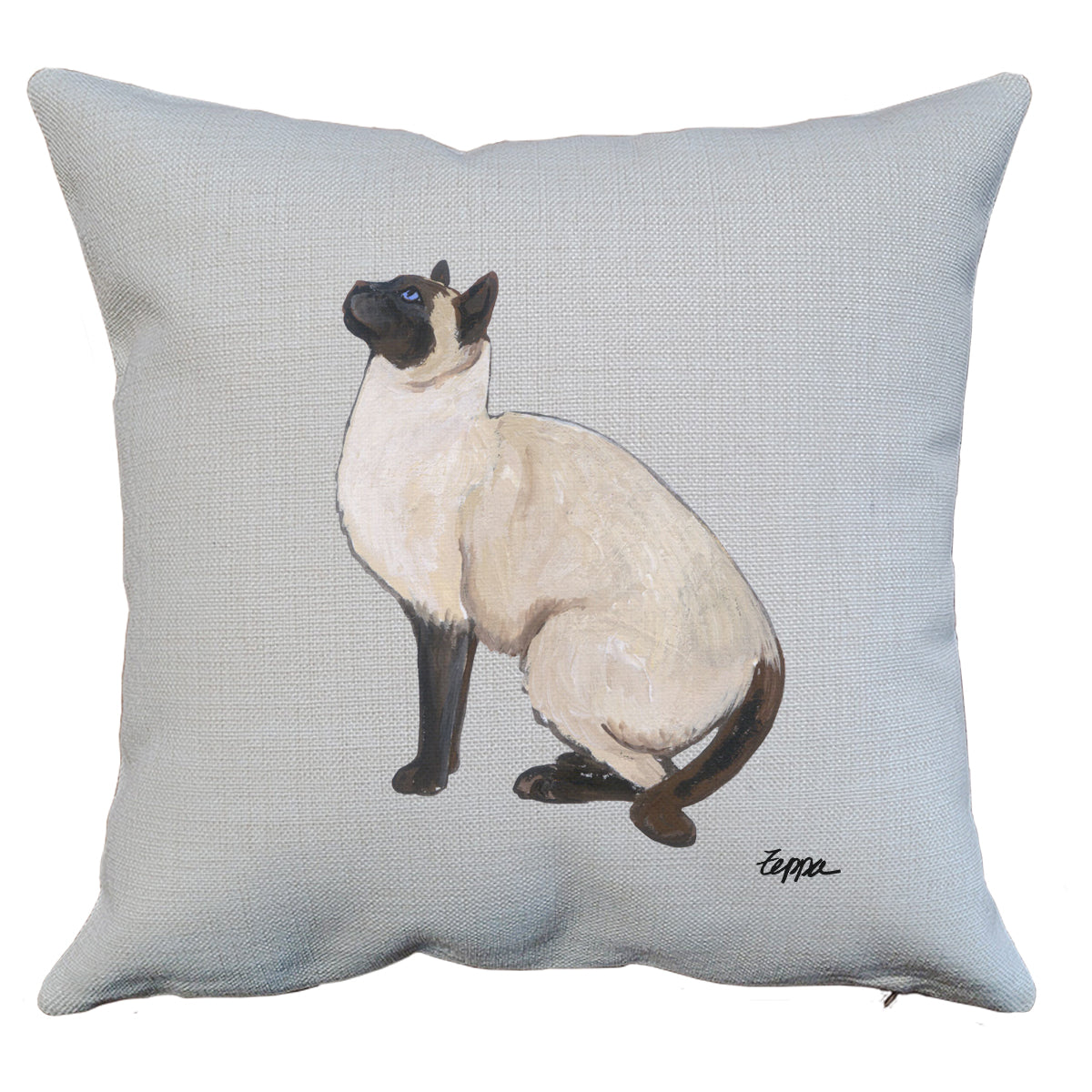 Siamese Cat Throw Pillow