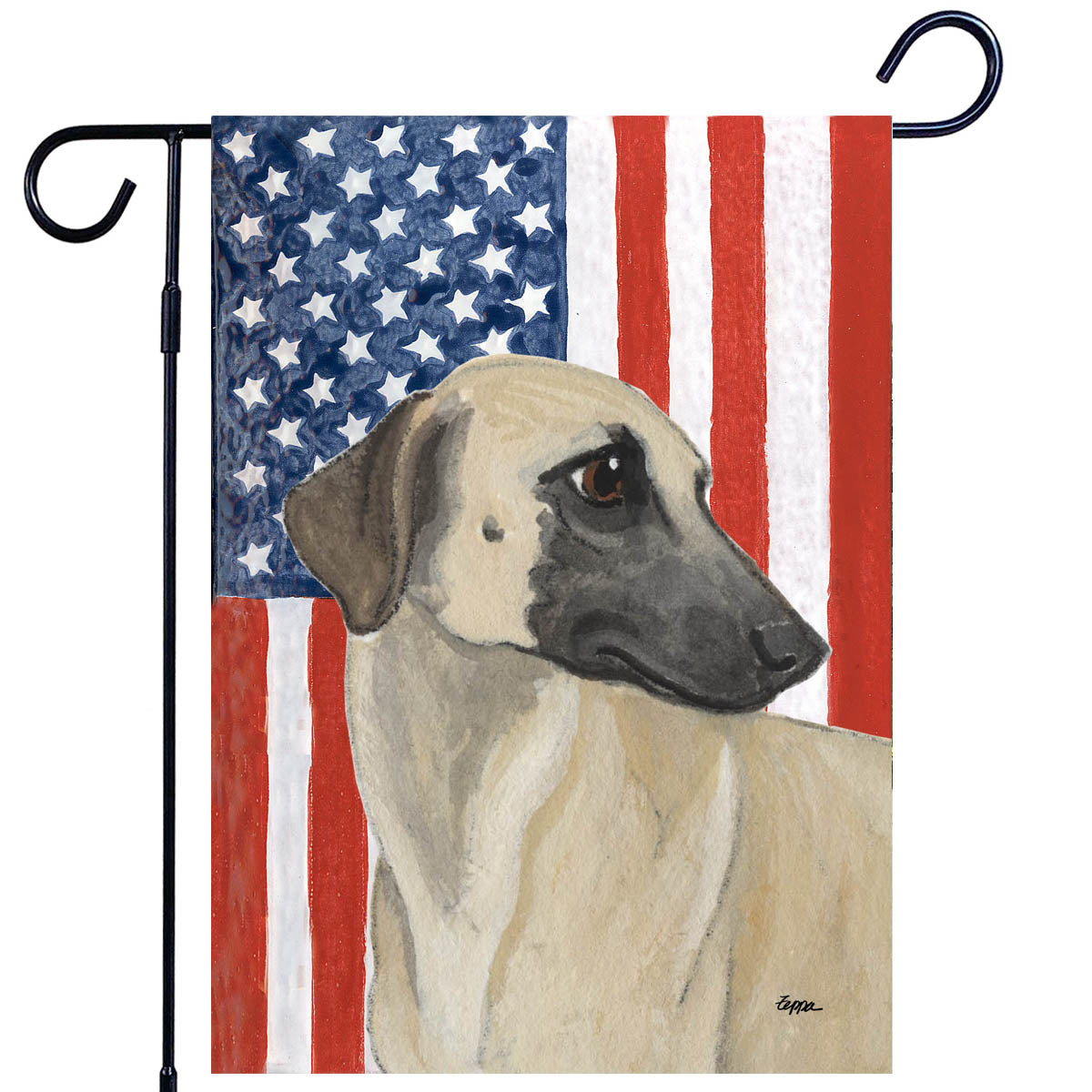 Sloughi Americana Garden Flag