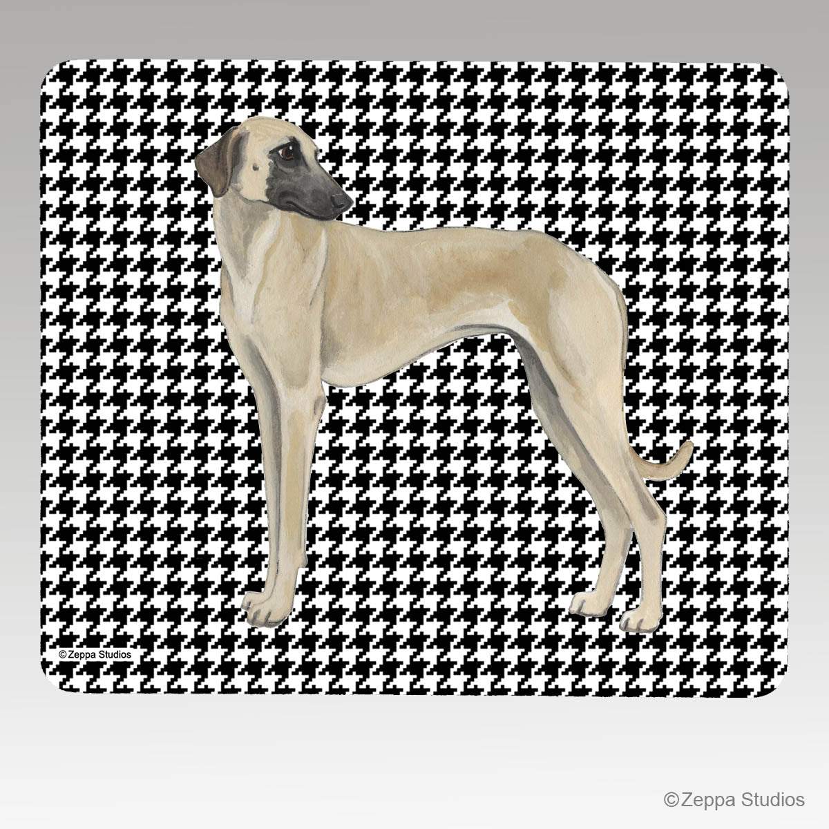 Sloughi Houndstooth Mouse Pad