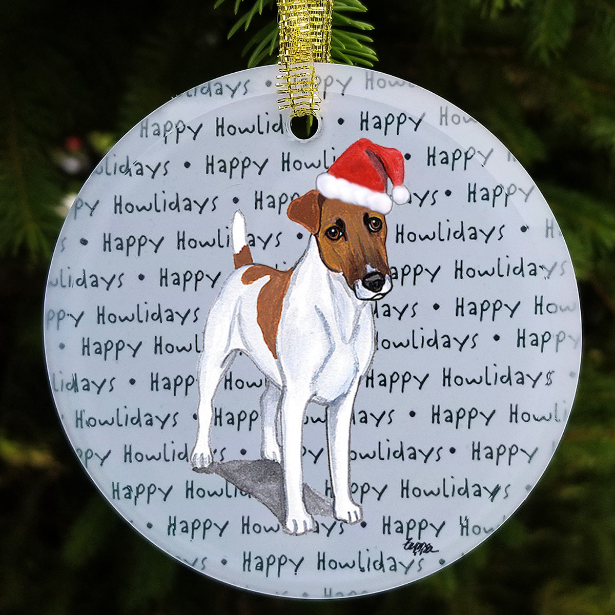 Smooth Fox Terrier Christmas Ornaments