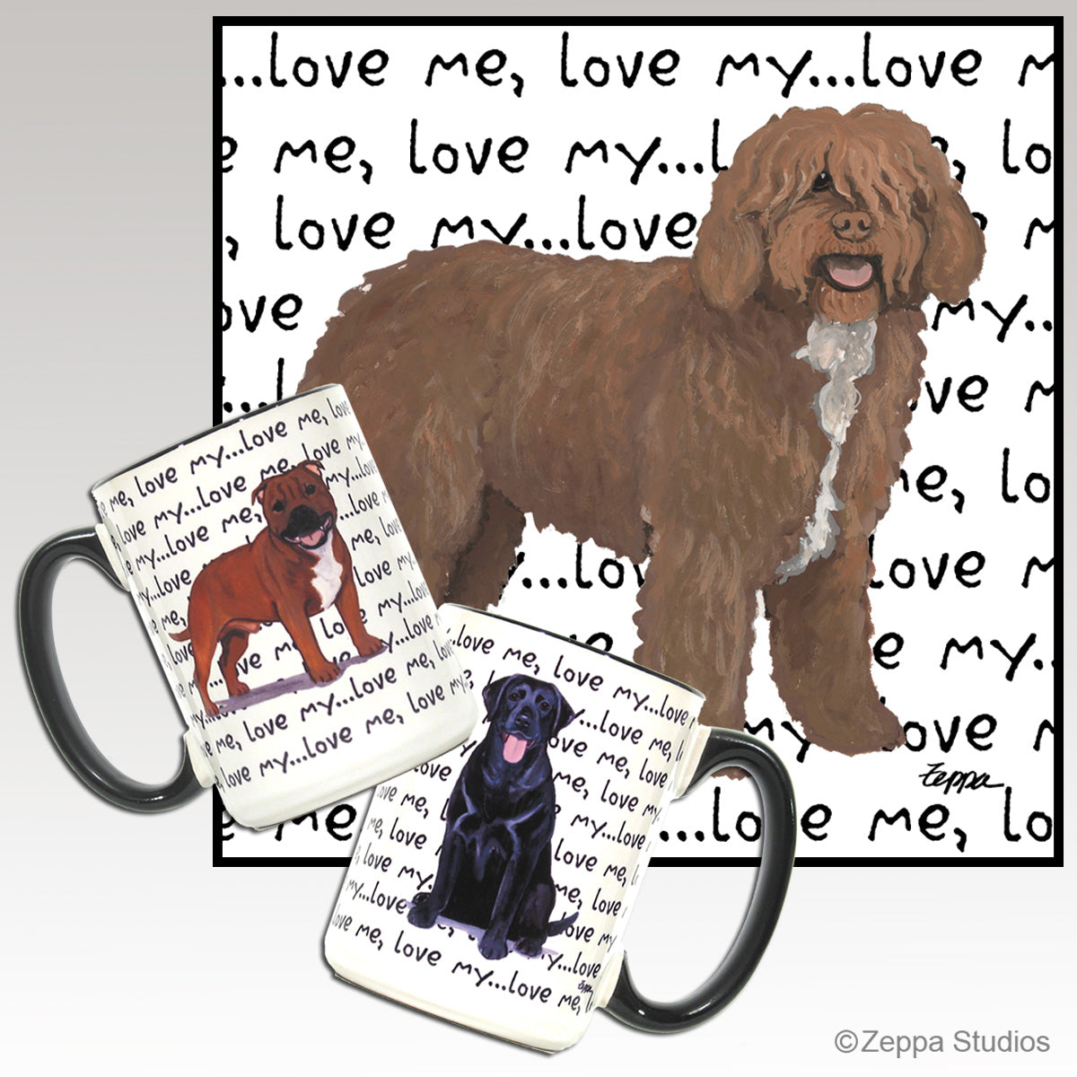 Spanish Water Dog love me, love my... mug