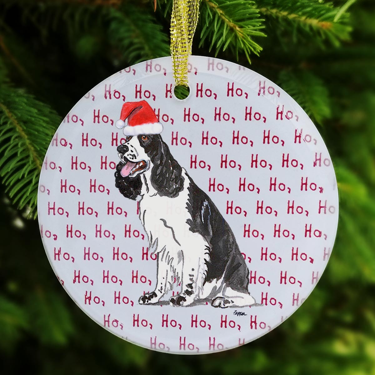 Springer Spaniel Christmas Ornaments