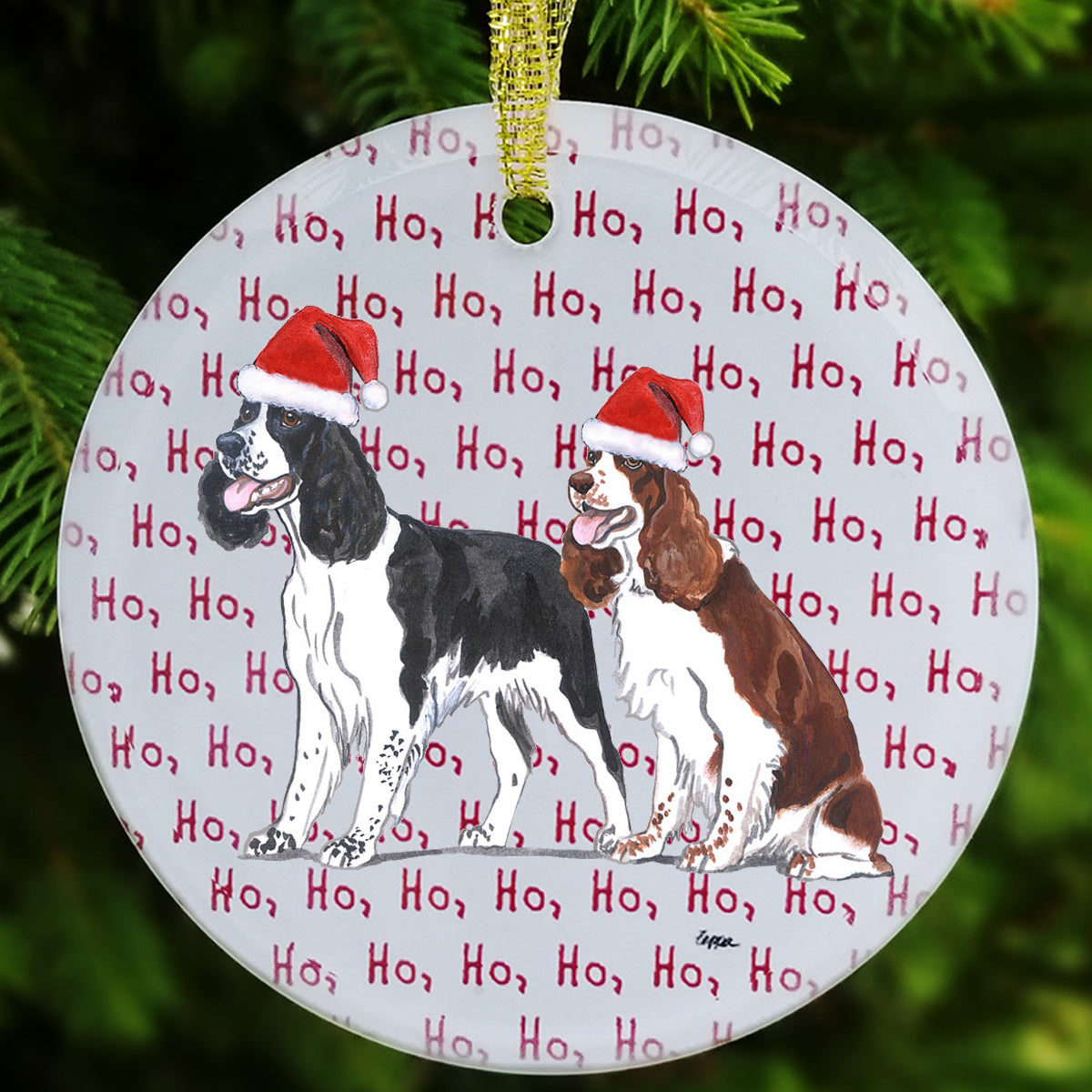 Springer Spaniel Christmas Ornaments
