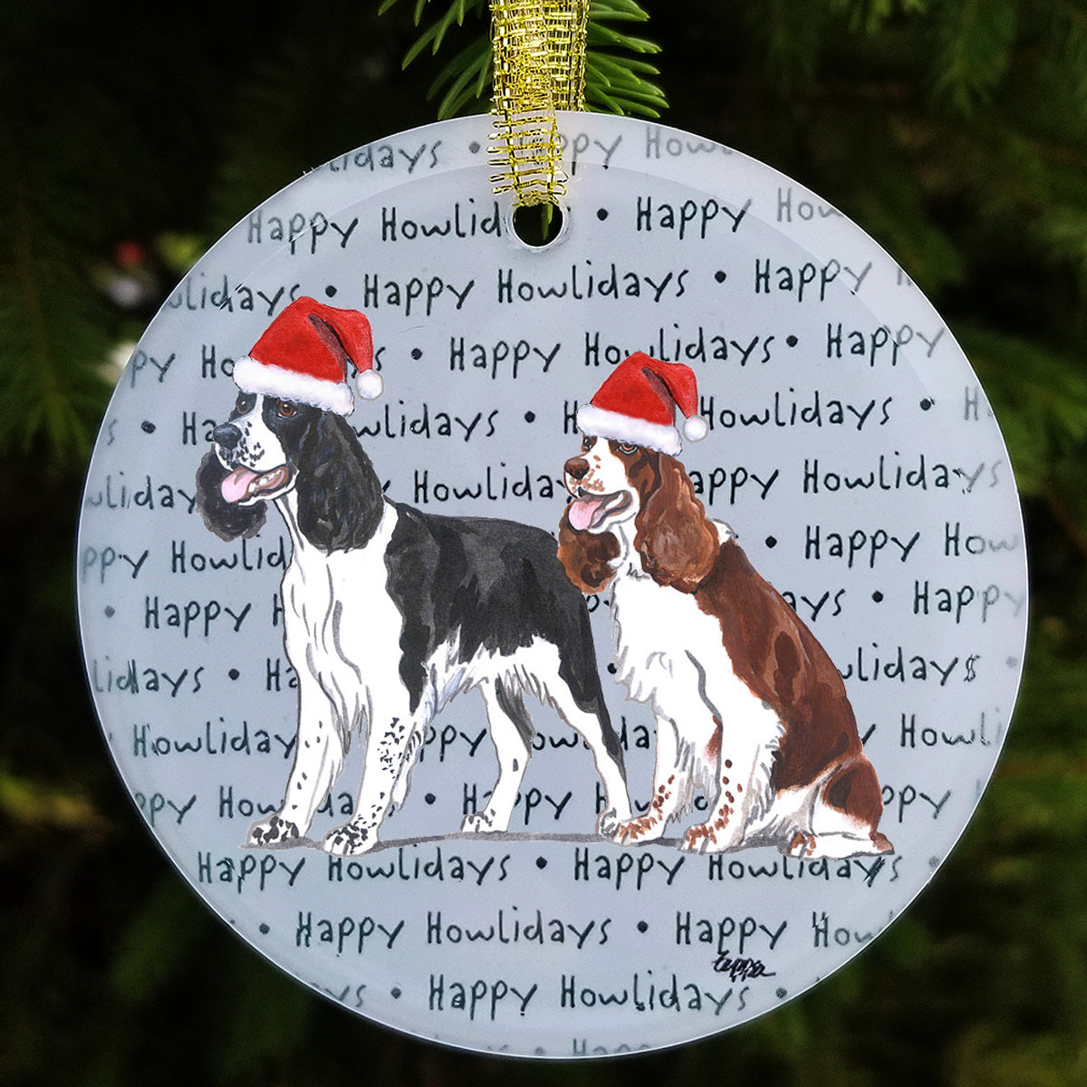 Springer Spaniel Christmas Ornaments