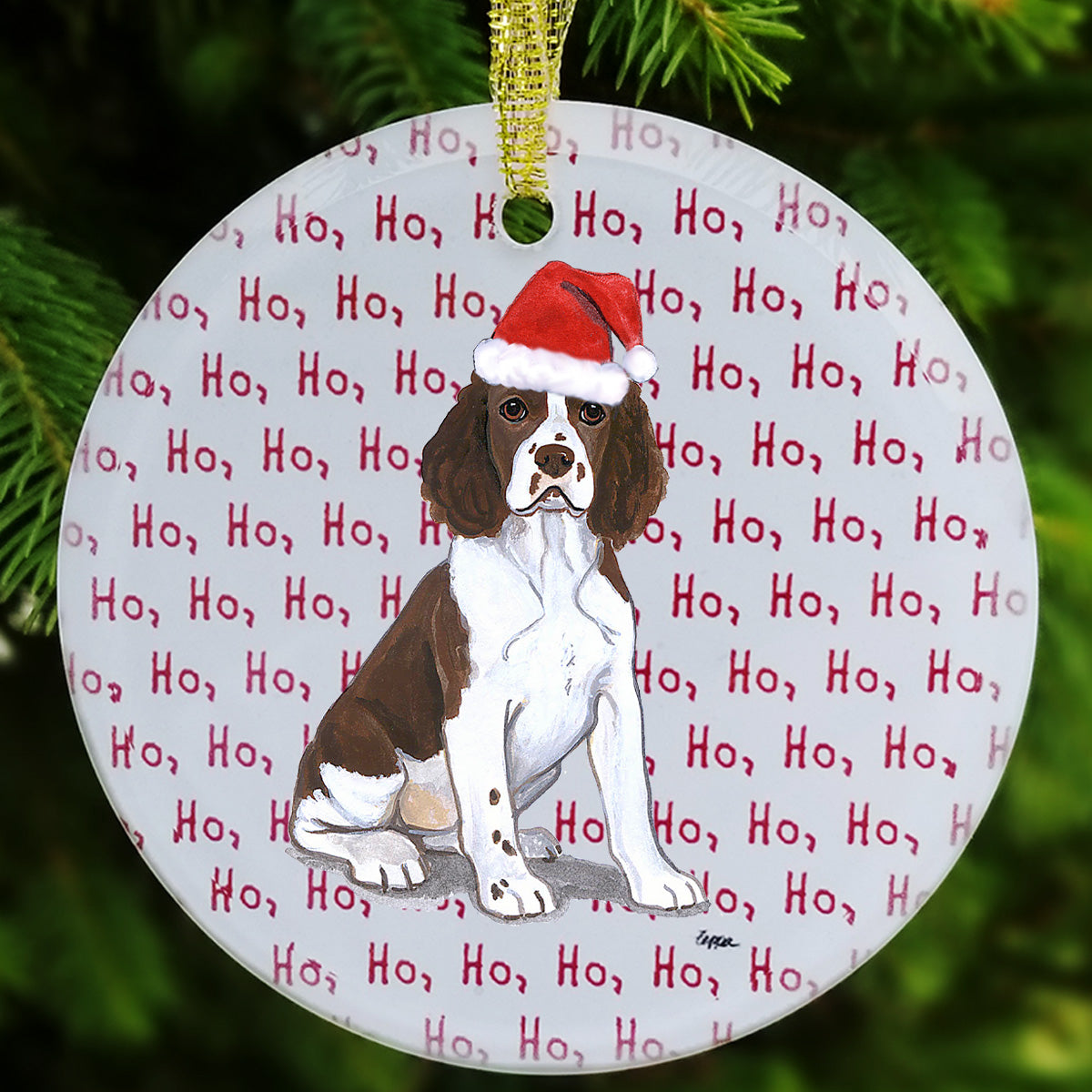 Springer Spaniel Christmas Ornaments