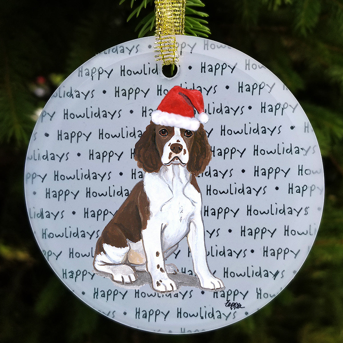 Springer Spaniel Christmas Ornaments