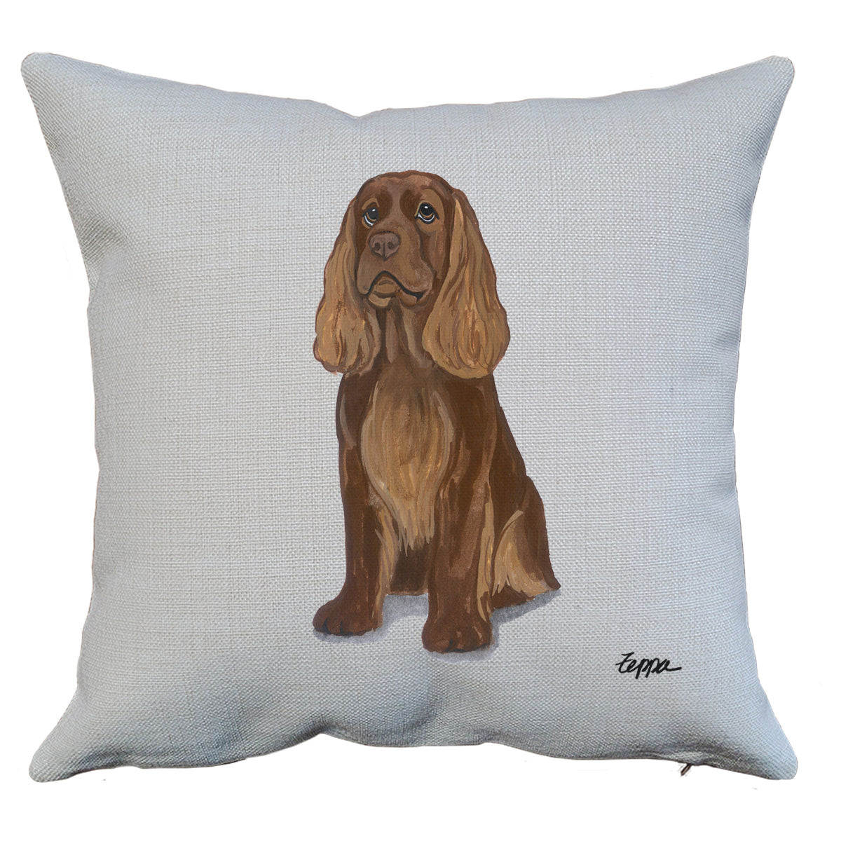 Sussex Spaniel Throw Pillow