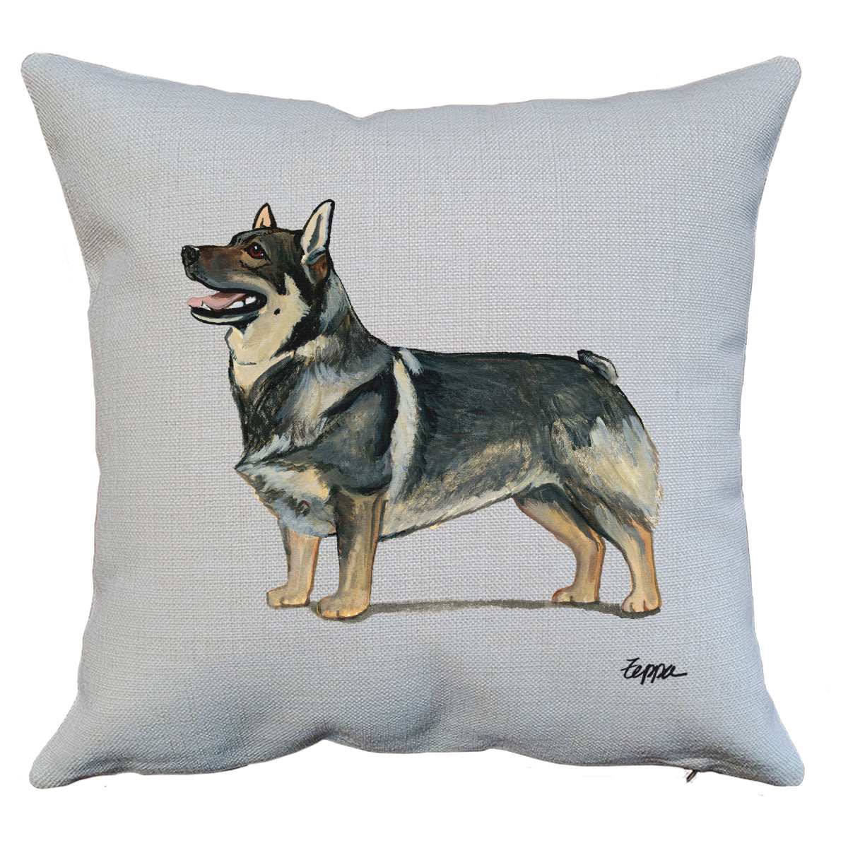 Swedish Vallhund Throw Pillow