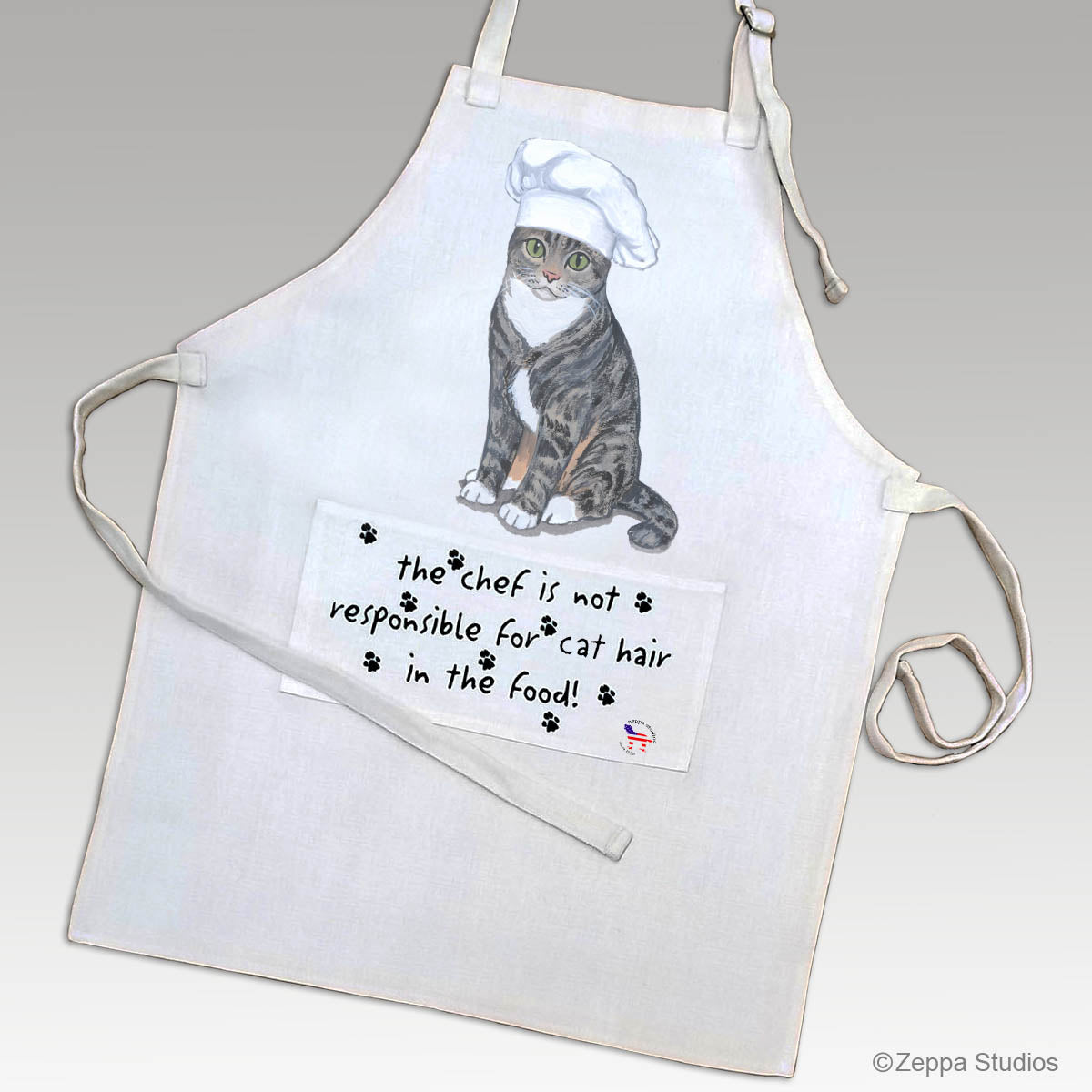 Tabby Cat Apron Design