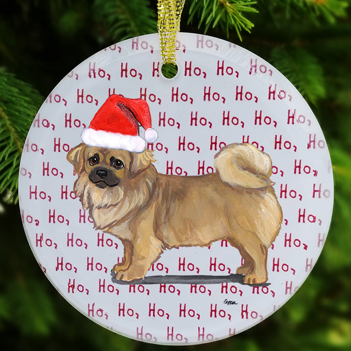Tibetan Spaniel Christmas Ornaments