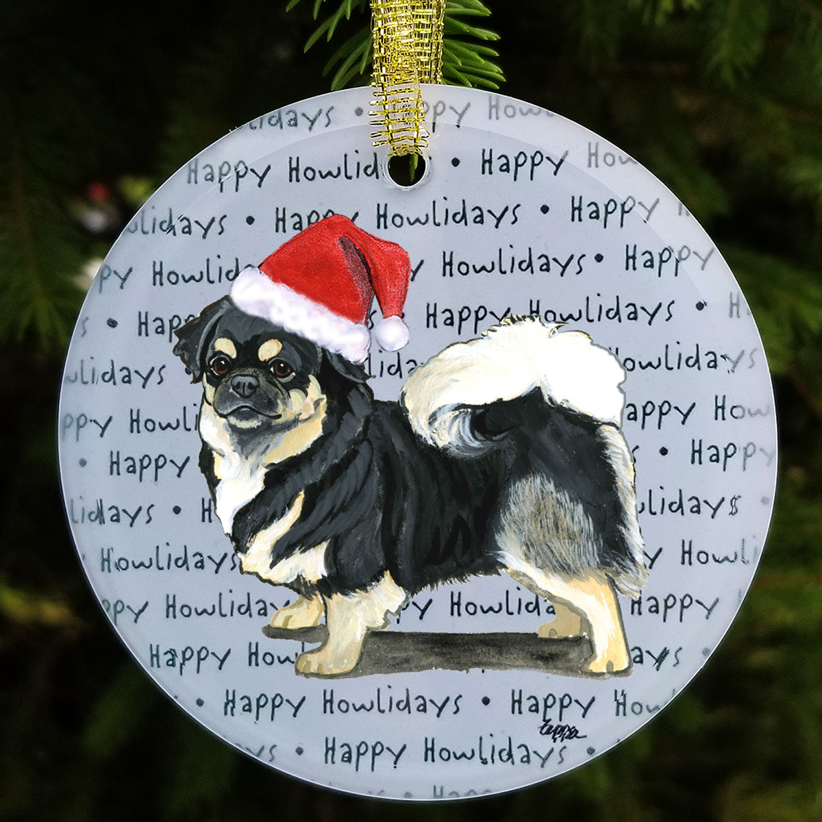 Tibetan Spaniel Christmas Ornaments