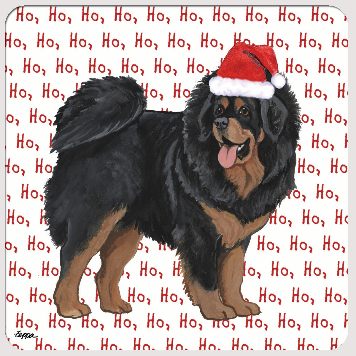 Tibetan Mastiff Ho Ho Ho Coasters