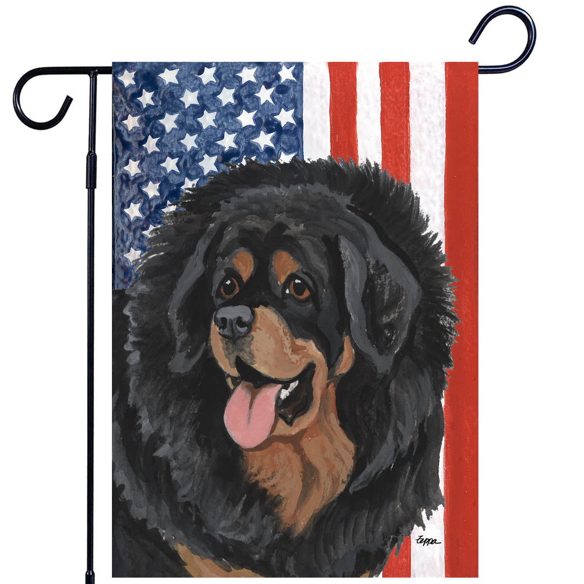 Tibetan Mastiff Americana Garden Flag