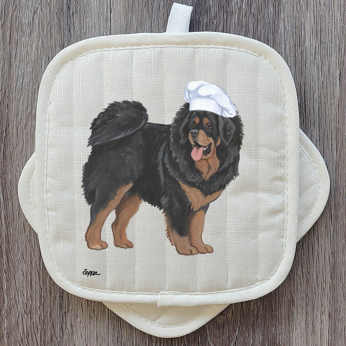 Tibetan Mastiff Pot Holder Set