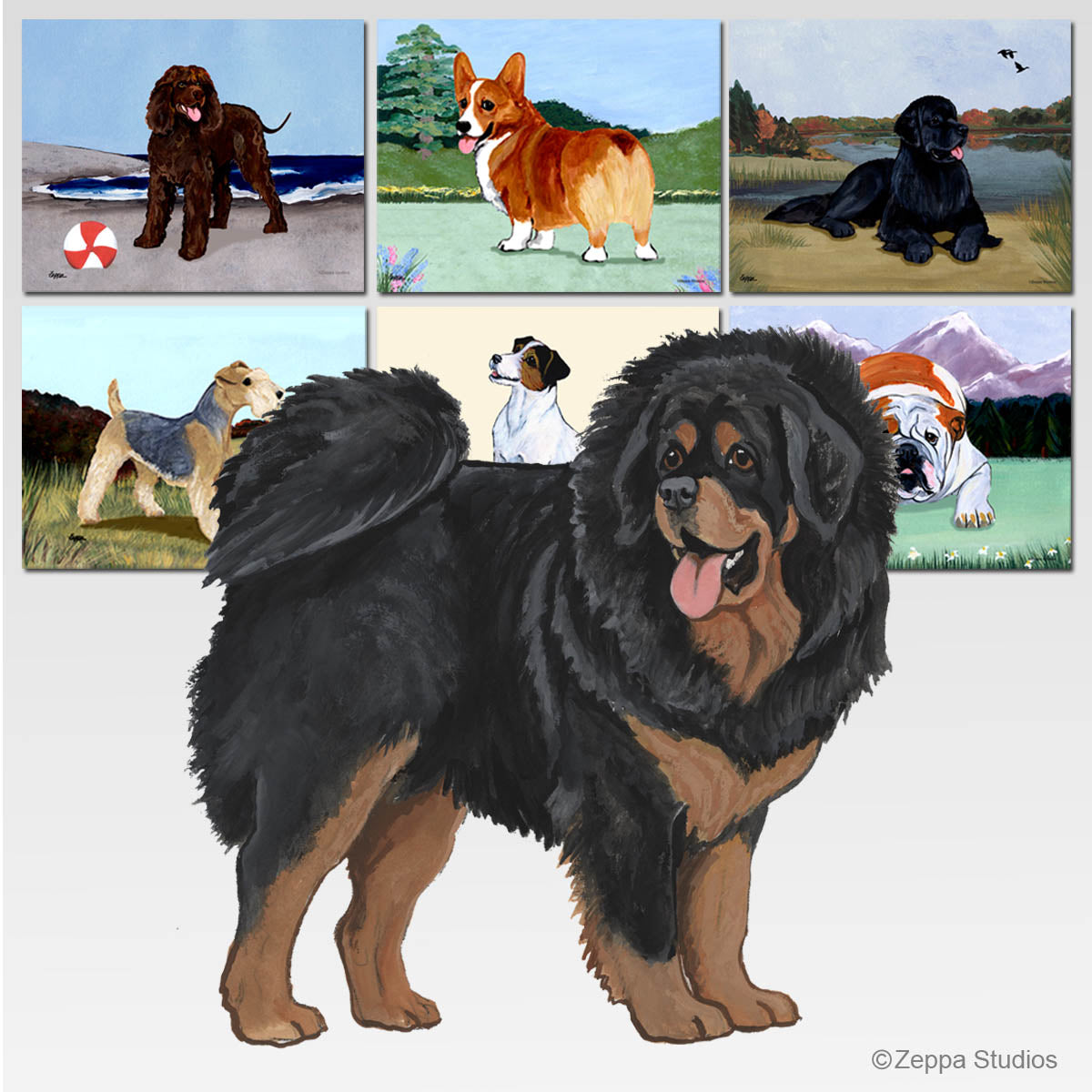 Tibetan Mastiff Scenic Mouse Pads