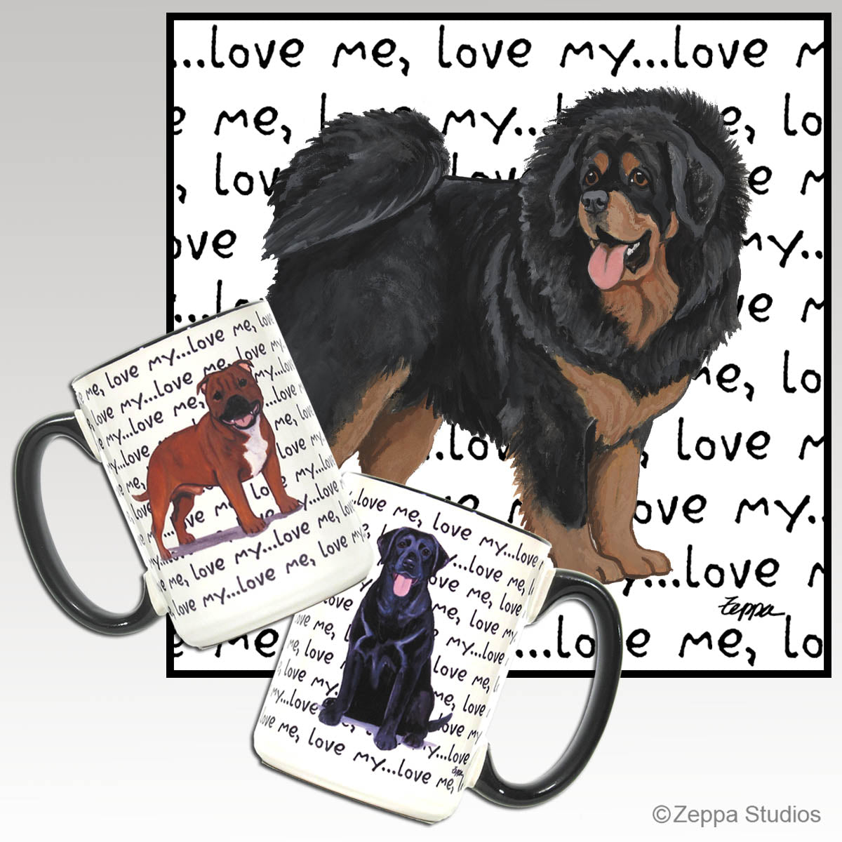 Tibetan Mastiff Love Me Mugs