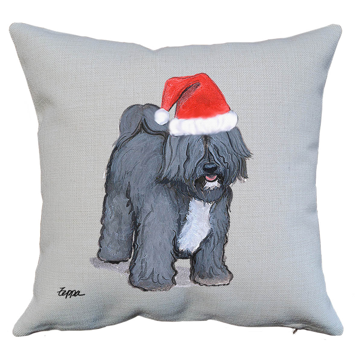 Tibetan Terrier Santa Pillow