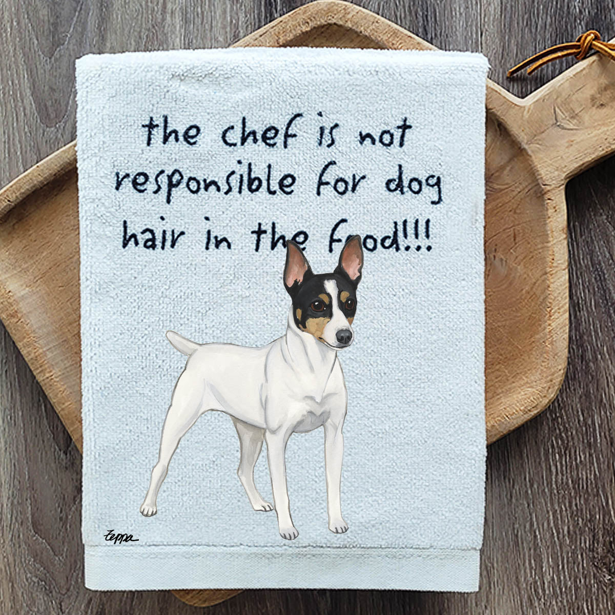 Toy Fox Terrier Design Kitchen Towel