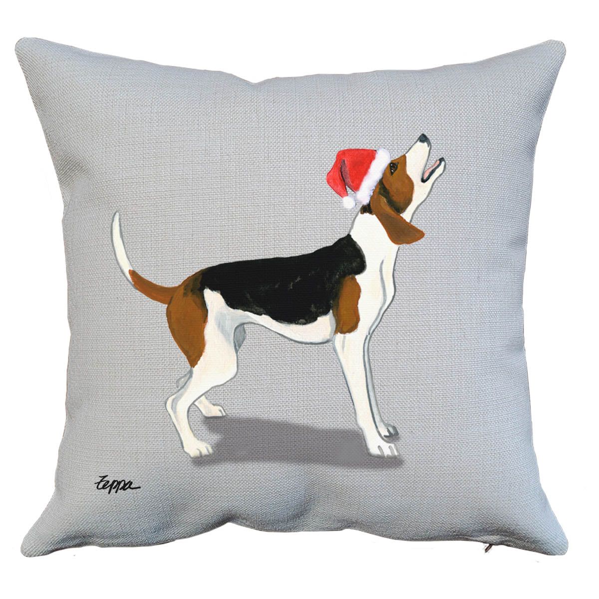 Treeing Walker Coonhound Santa Pillow