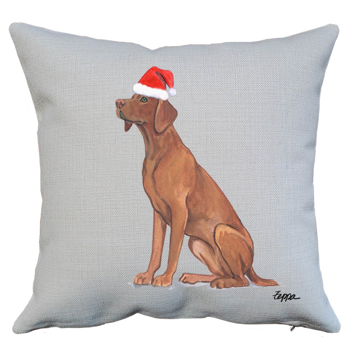 Vizsla Santa Pillow