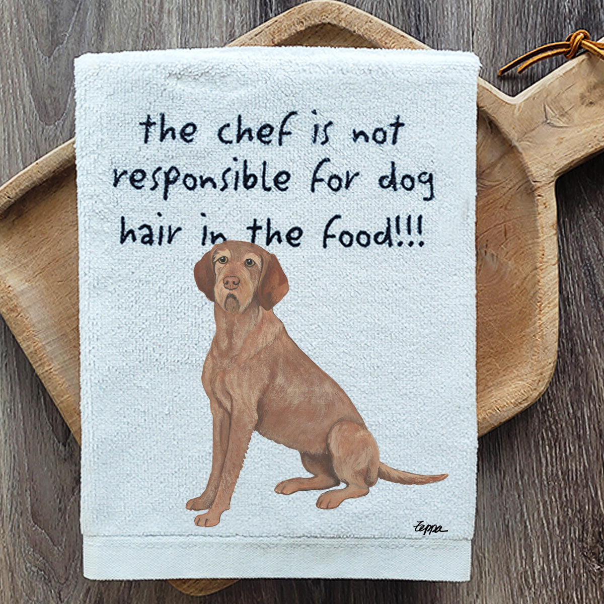 Wirehaired Vizsla Kitchen Towel