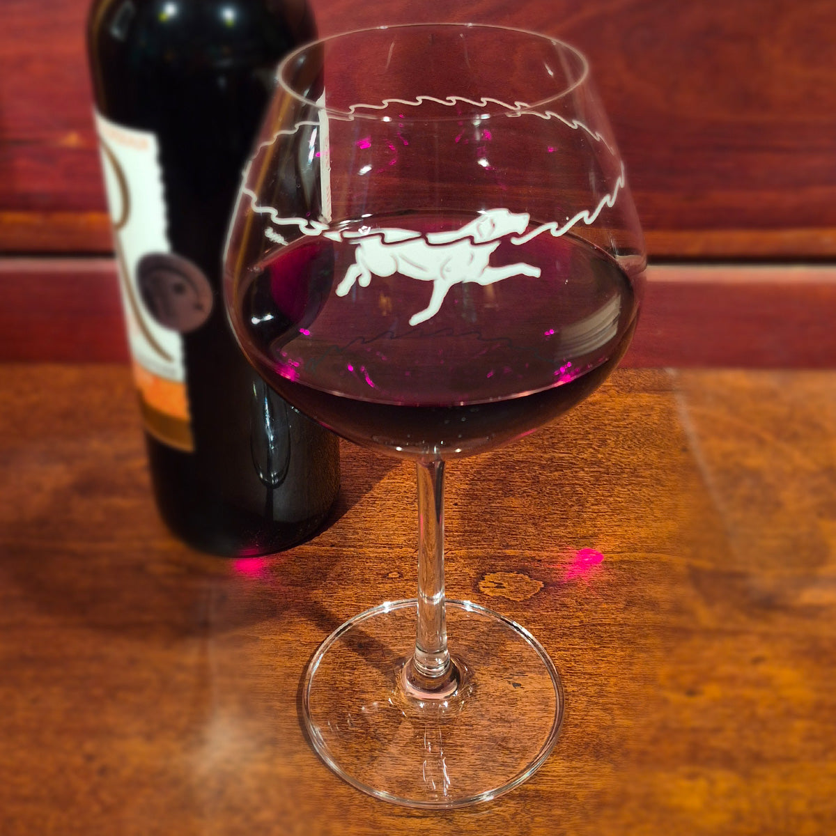 Waterdog Burgundy Goblets