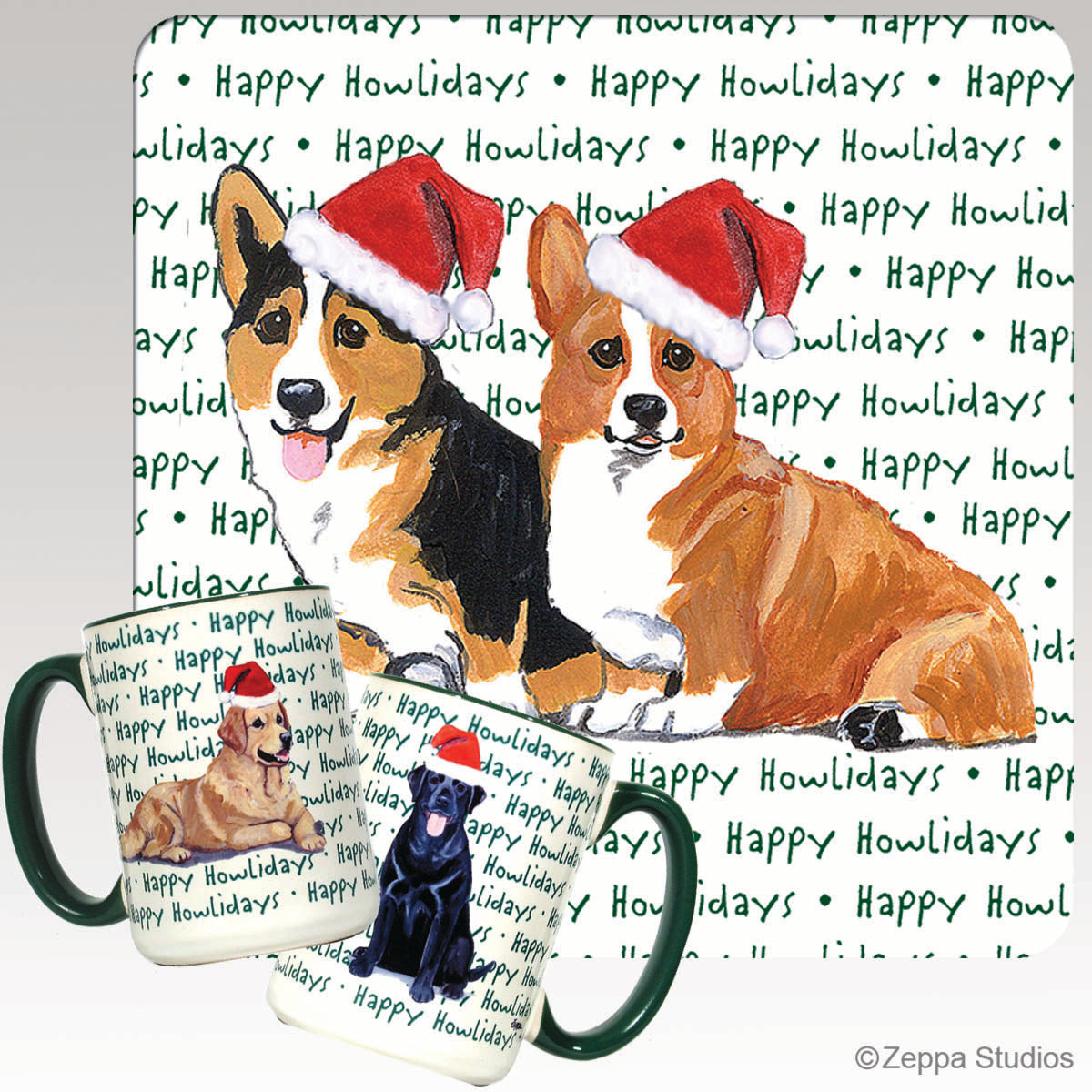 Pembroke Welsh Corgi Christmas Mugs