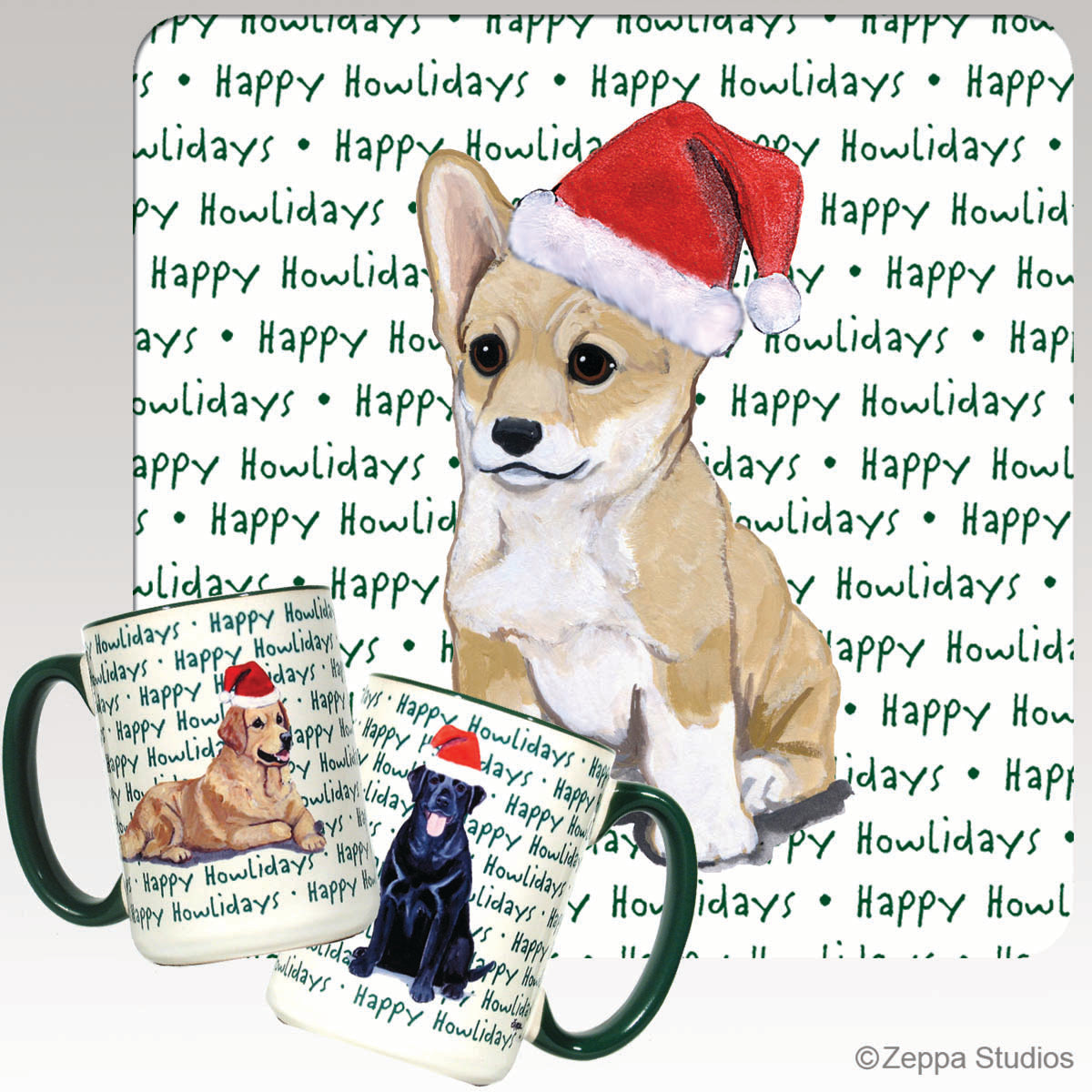 Pembroke Welsh Corgi Christmas Mugs