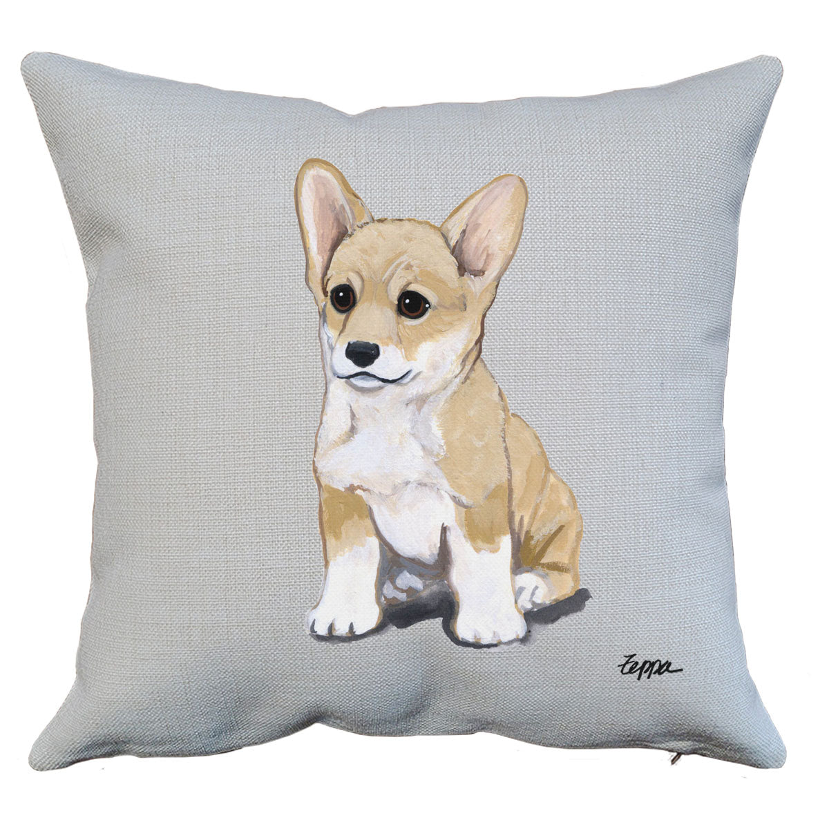 Pembroke Welsh Corgi Puppy Throw Pillow