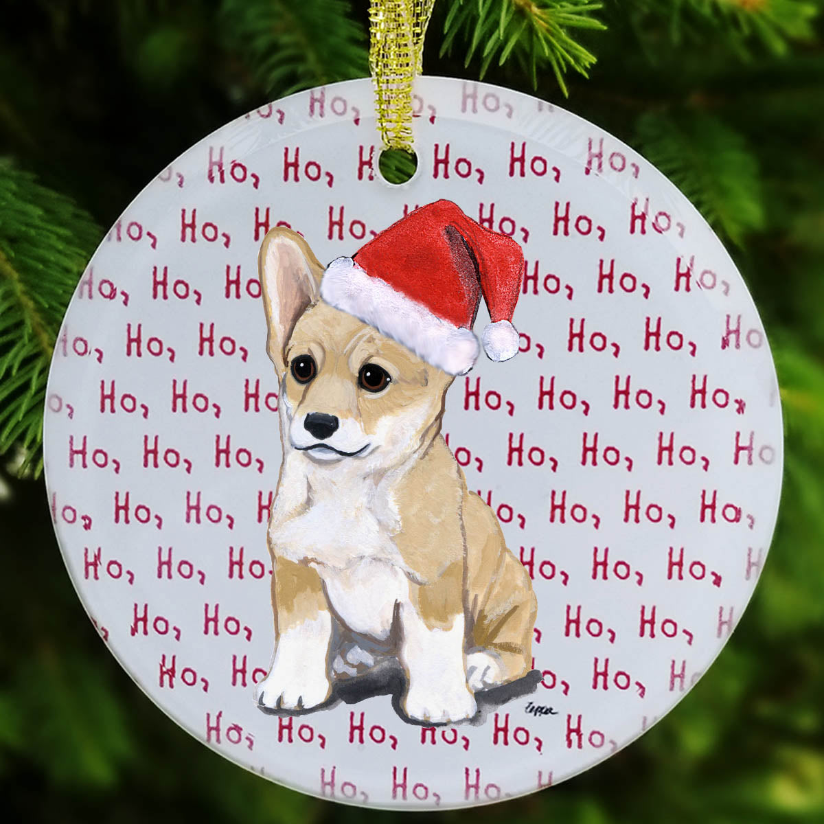 Pembroke Welsh Corgi Christmas Ornament
