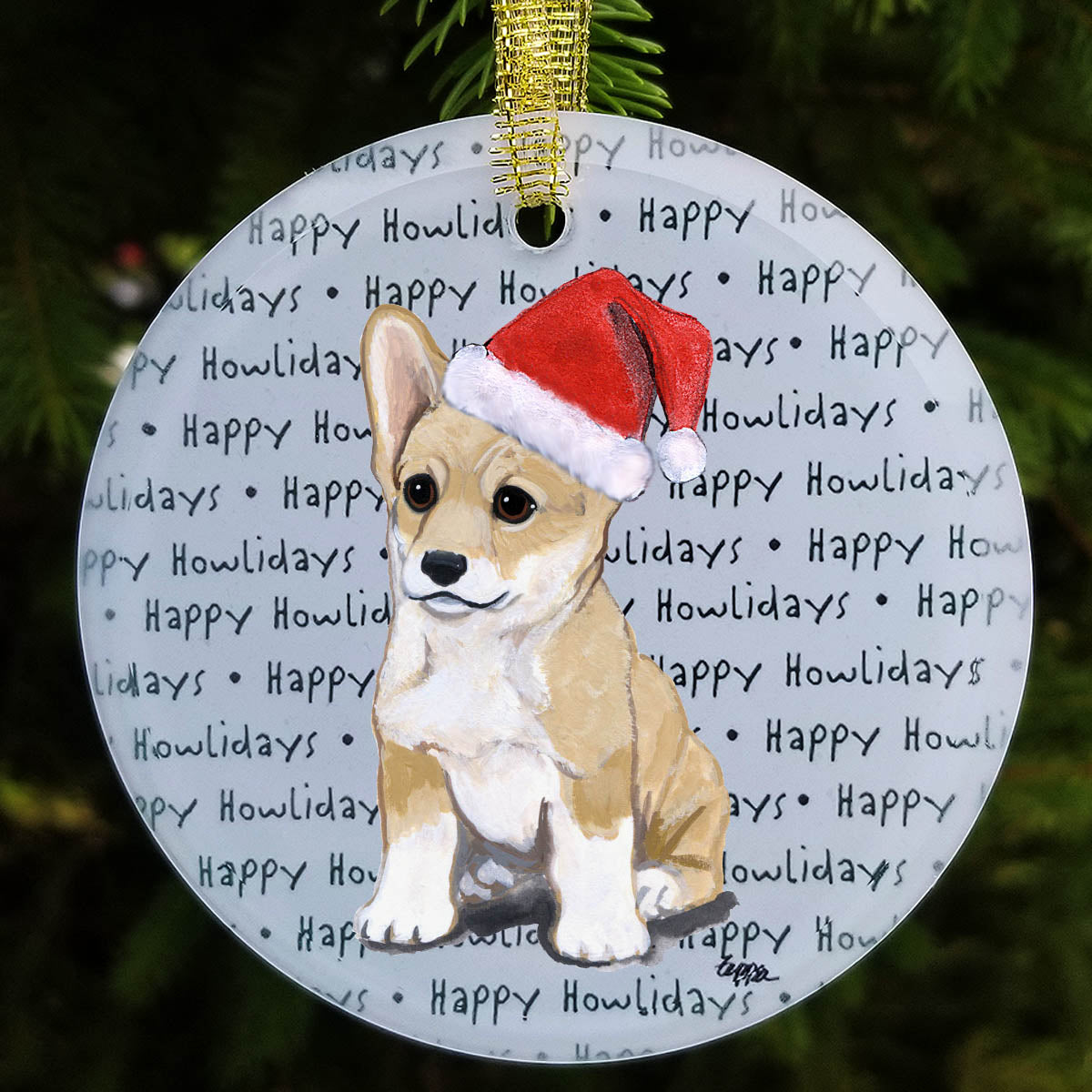 Pembroke Welsh Corgi Christmas Ornament