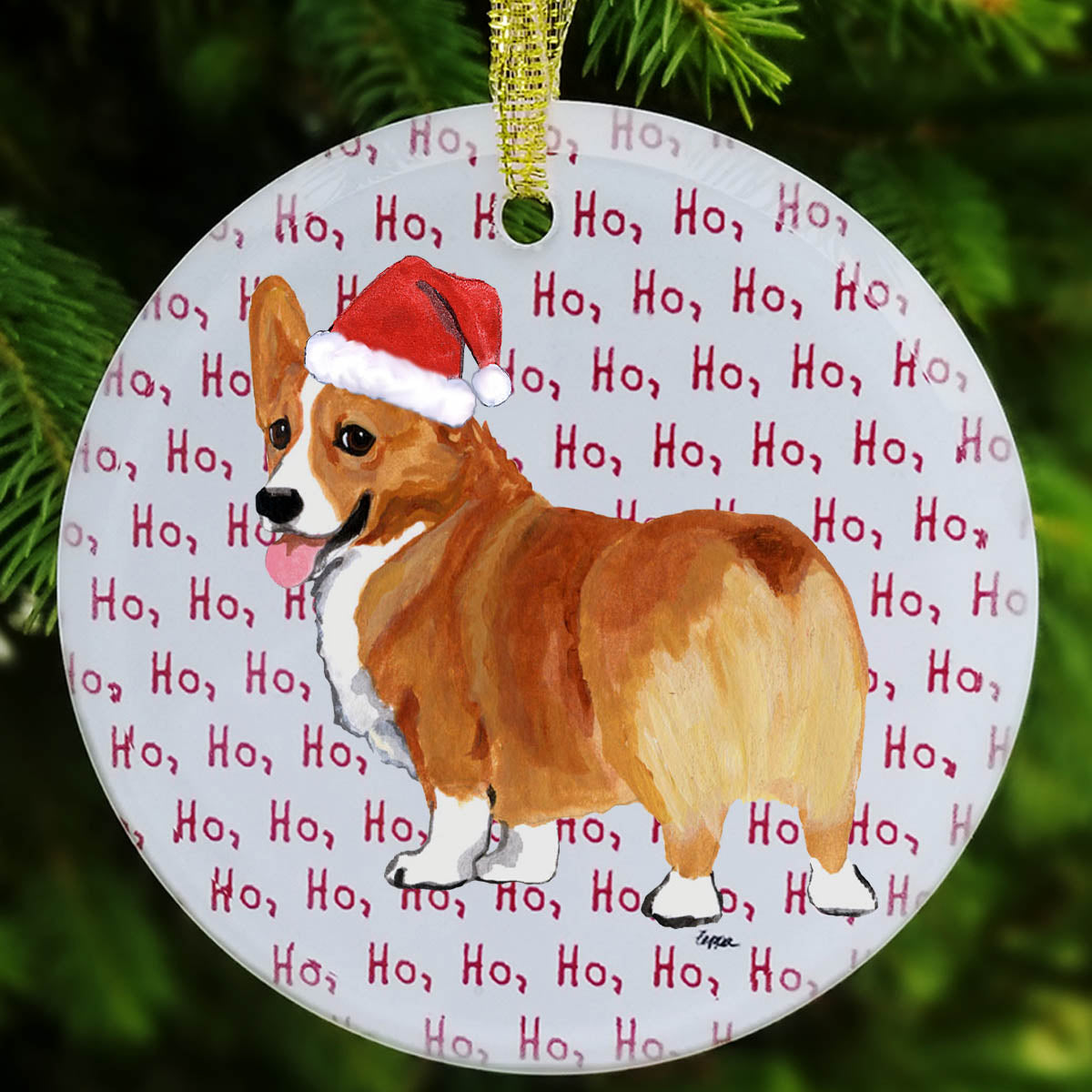 Pembroke Welsh Corgi Christmas Ornament