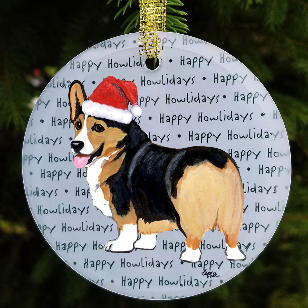 Pembroke Welsh Corgi Christmas Ornament
