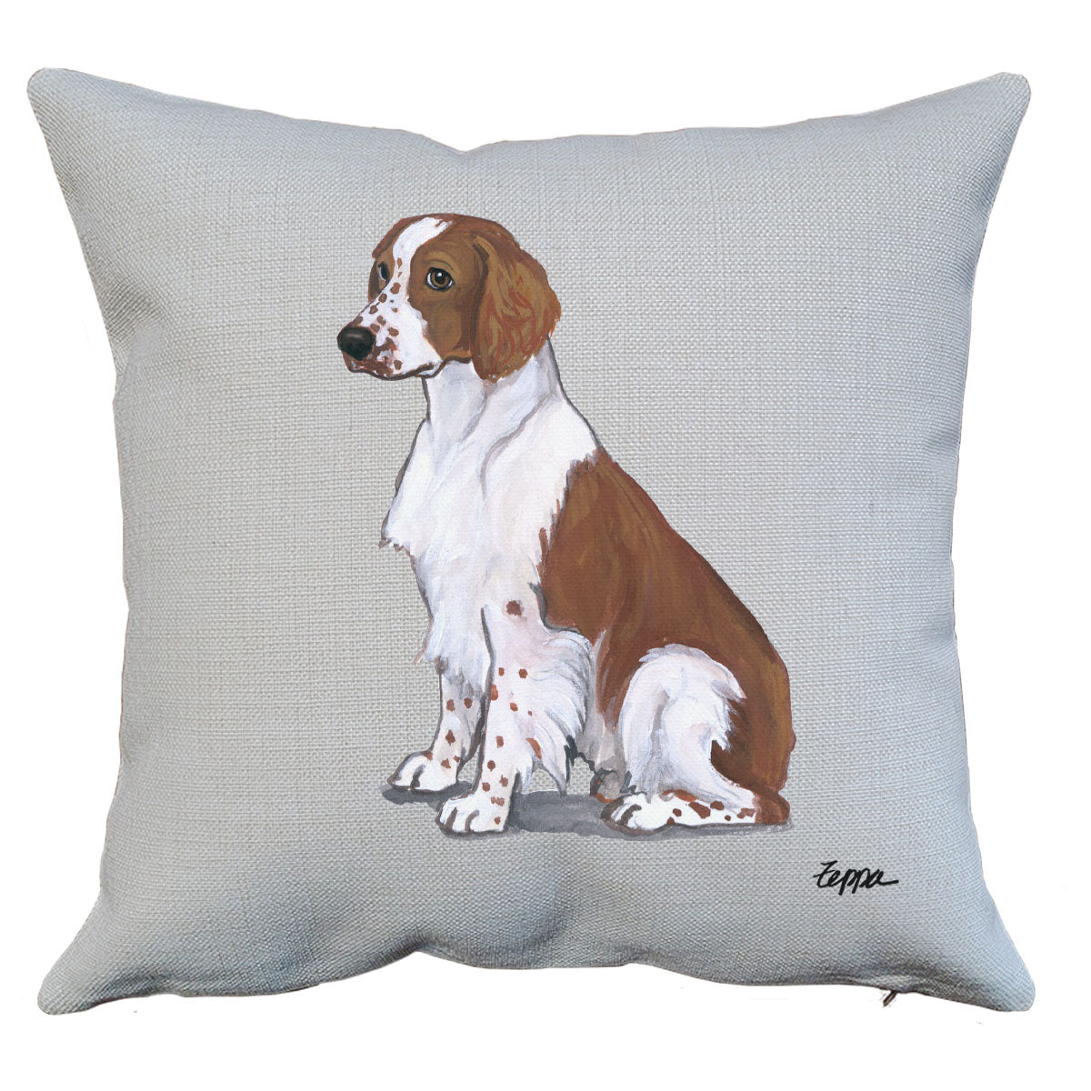 Welsh Springer Spaniel Throw Pillow