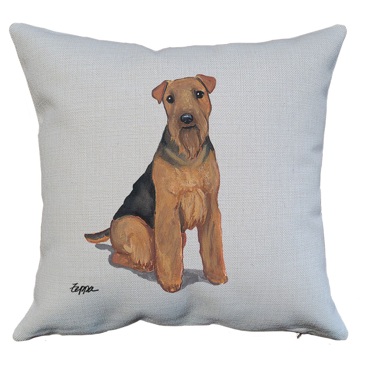 Welsh Terrier Throw Pillow