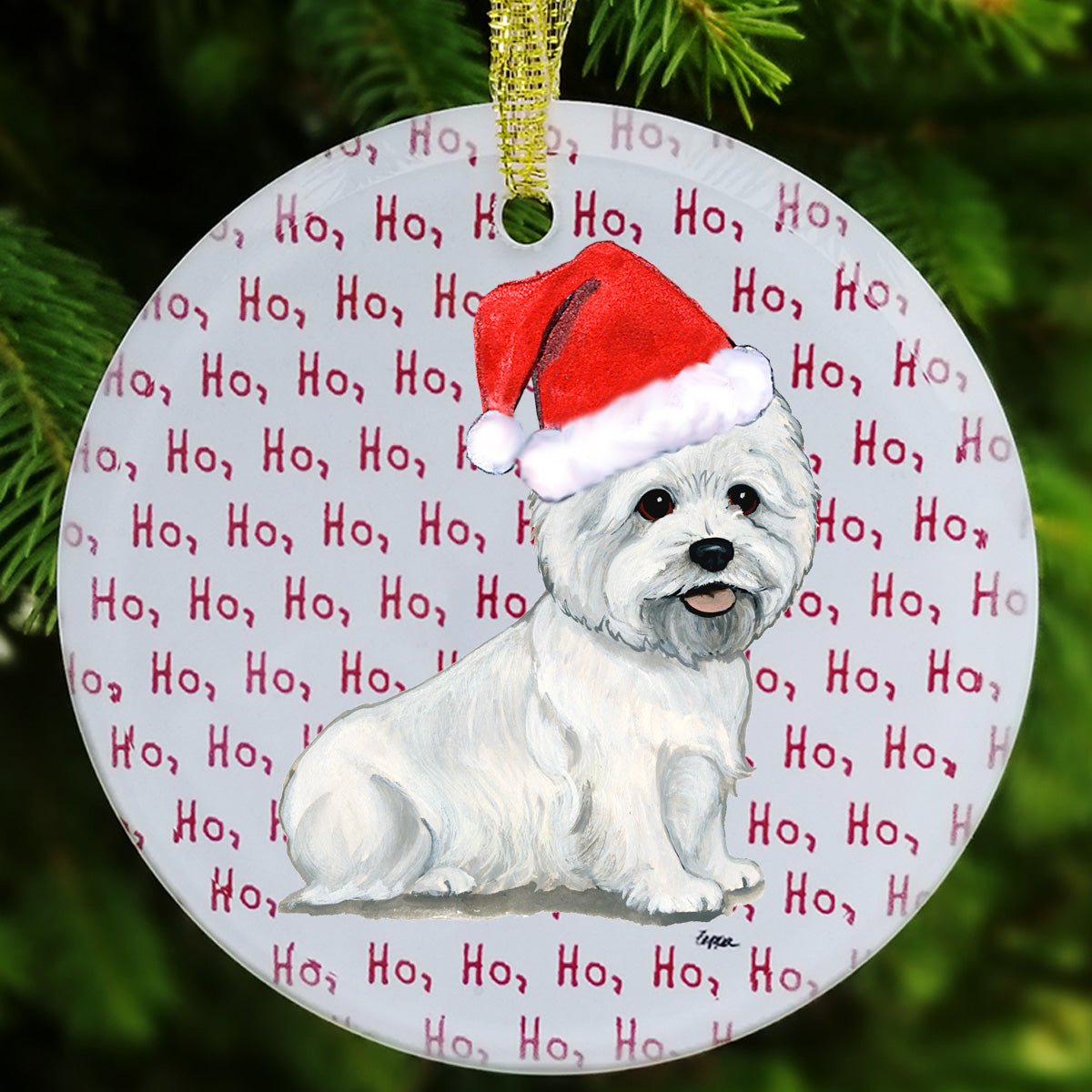 West Highland White Terrier Christmas Ornaments