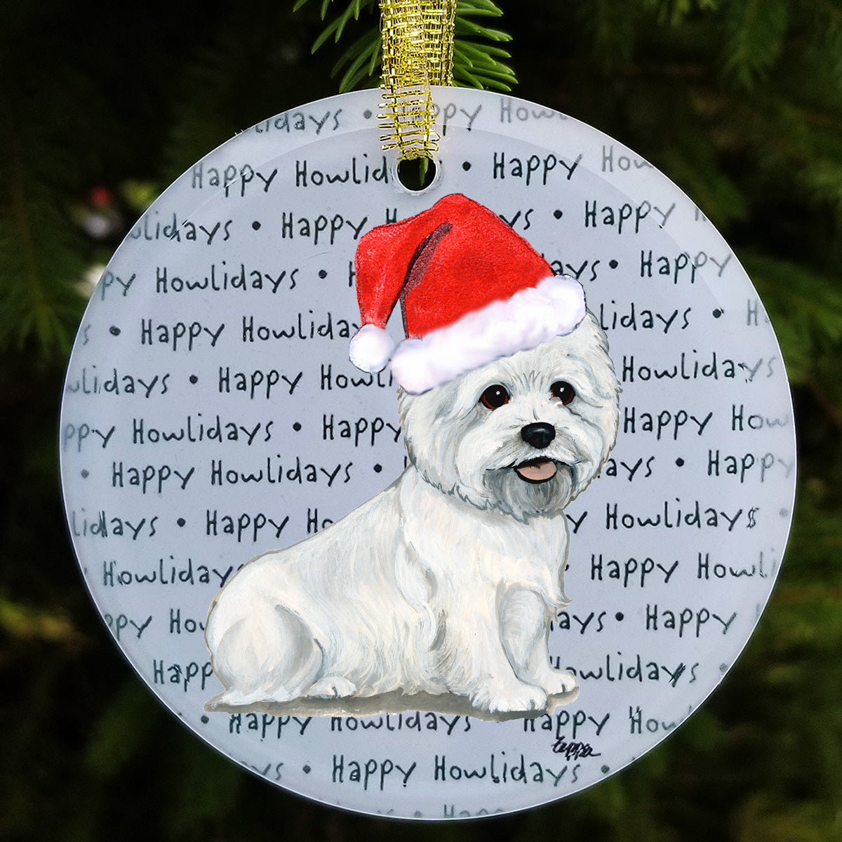West Highland White Terrier Christmas Ornaments
