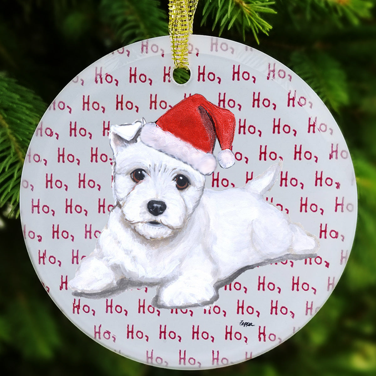 West Highland White Terrier Christmas Ornaments