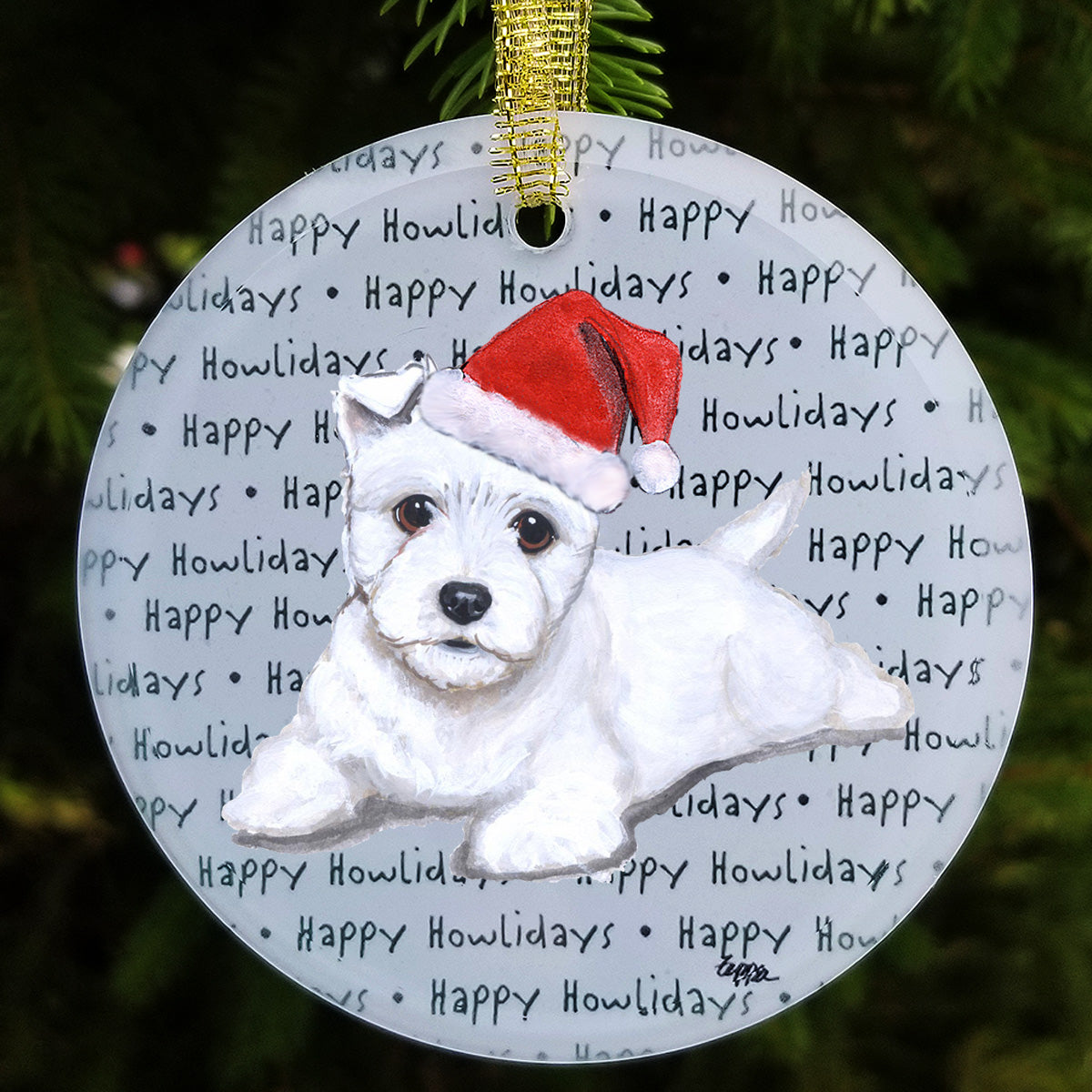 West Highland White Terrier Christmas Ornaments
