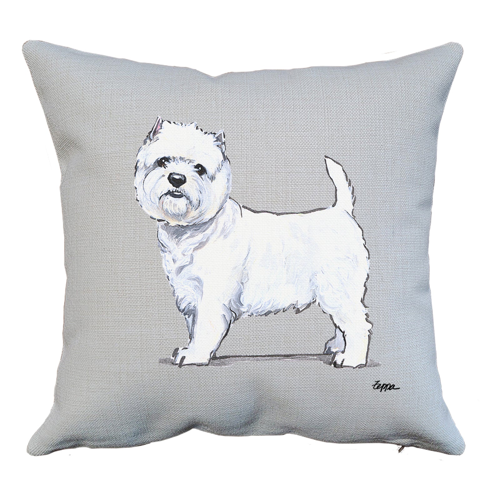 West Highland White Terrier Throw Pillow