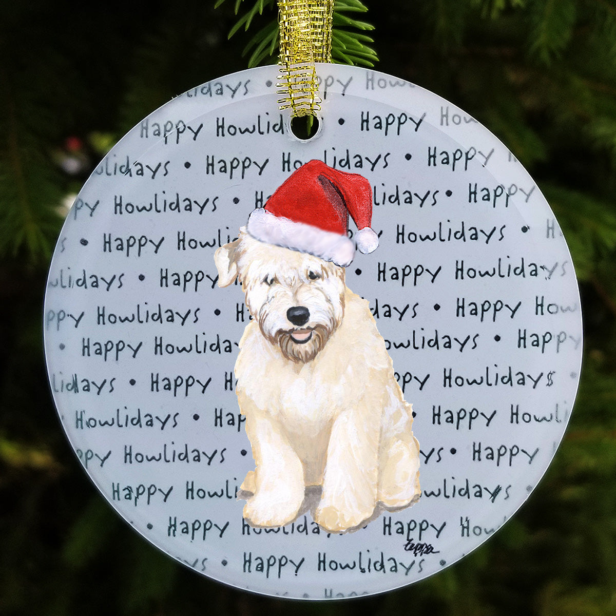 Wheaten Terrier Christmas Ornaments
