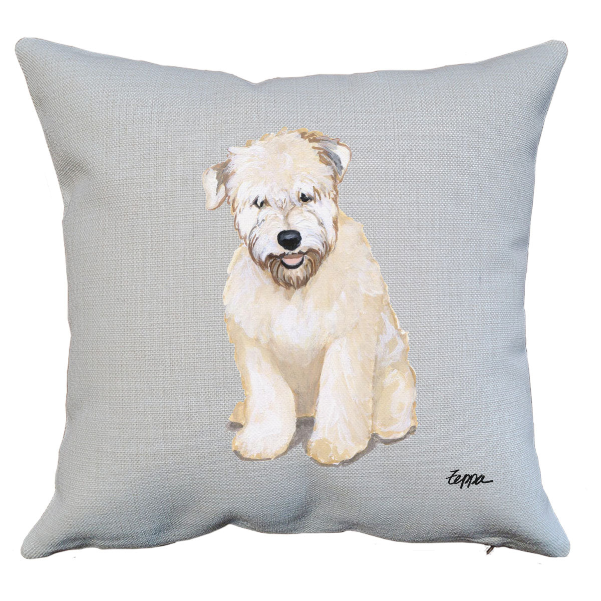 Soft Coated Wheaten Terrier Puppy Throw Pillow