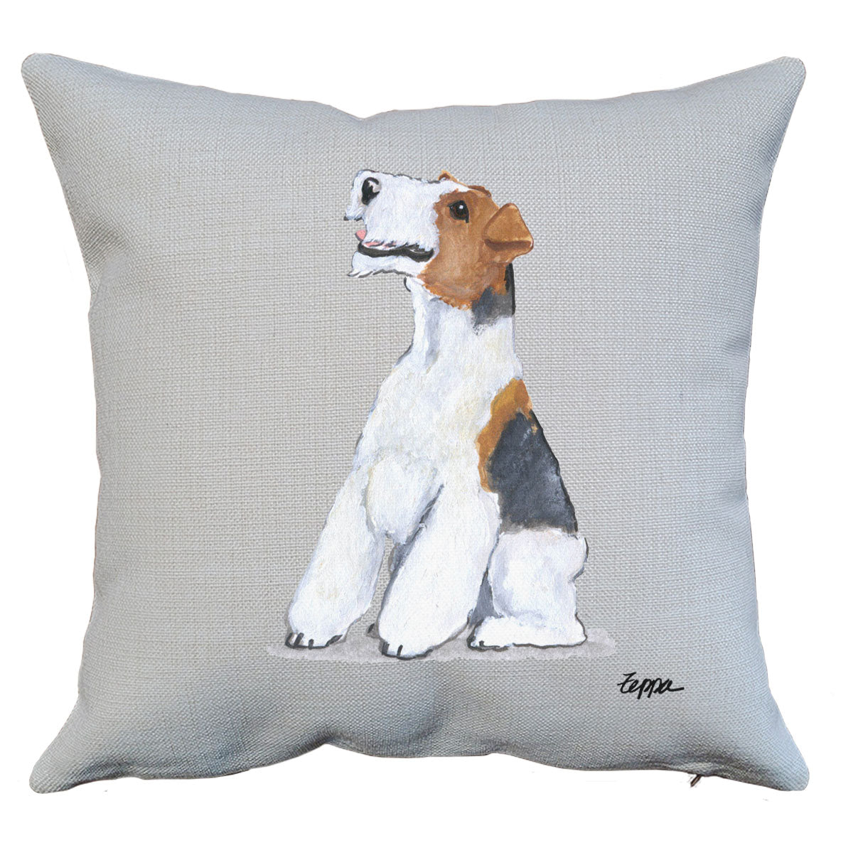 Wire Fox Terrier Throw Pillow