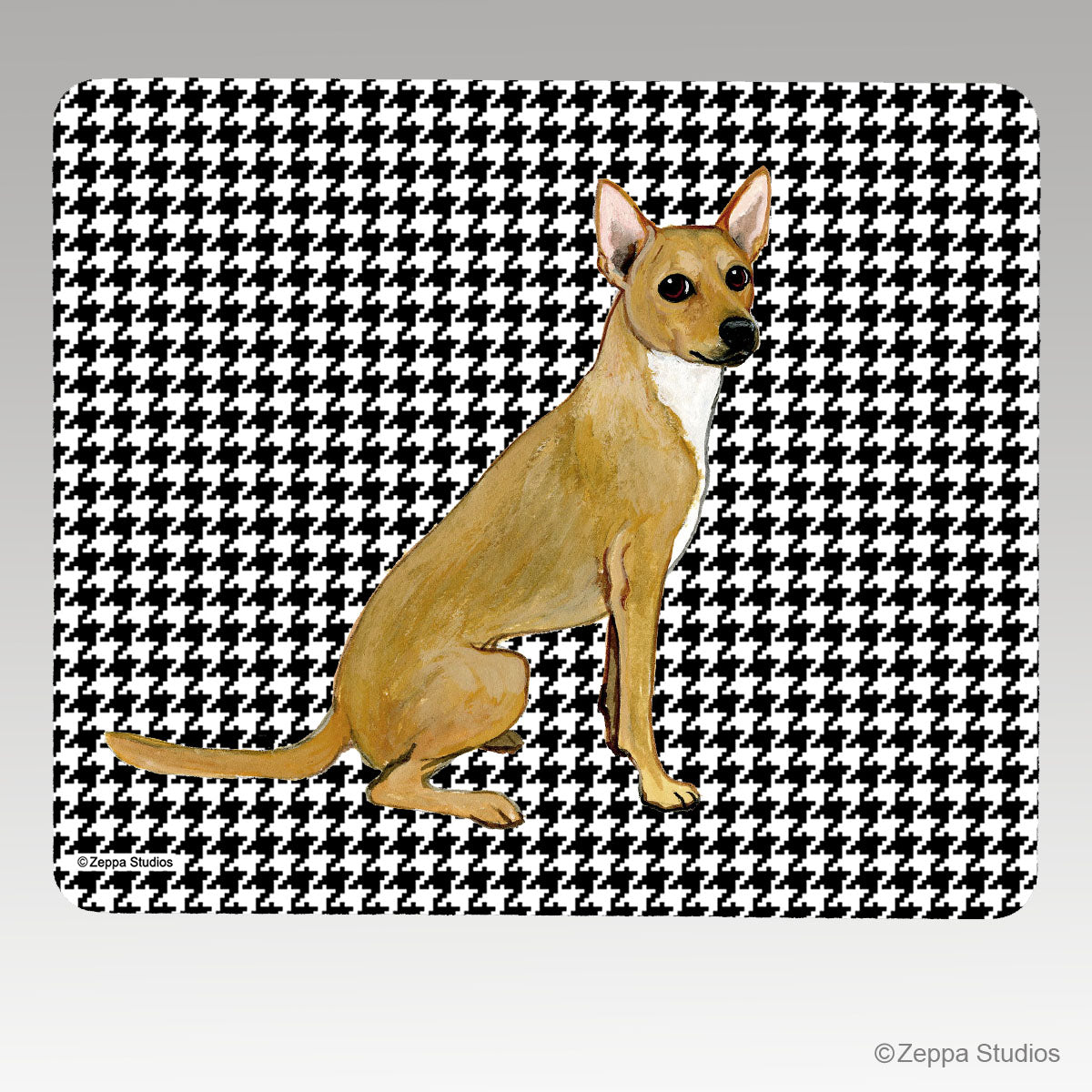 Coated Xoloitzcuintli Houndstooth Mouse Pad