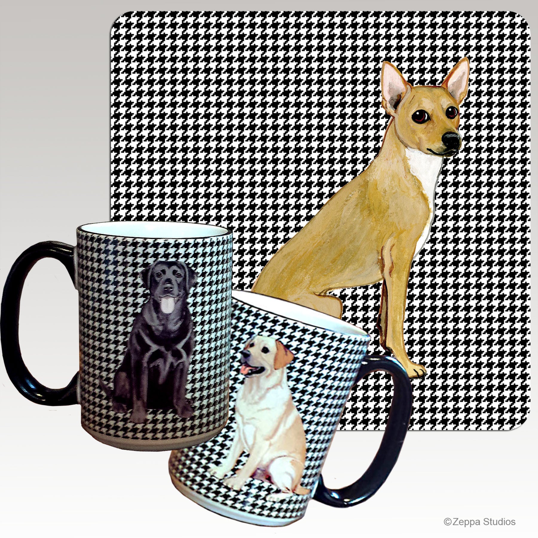 Coated Xoloitzcuintli Houndzstooth Mug