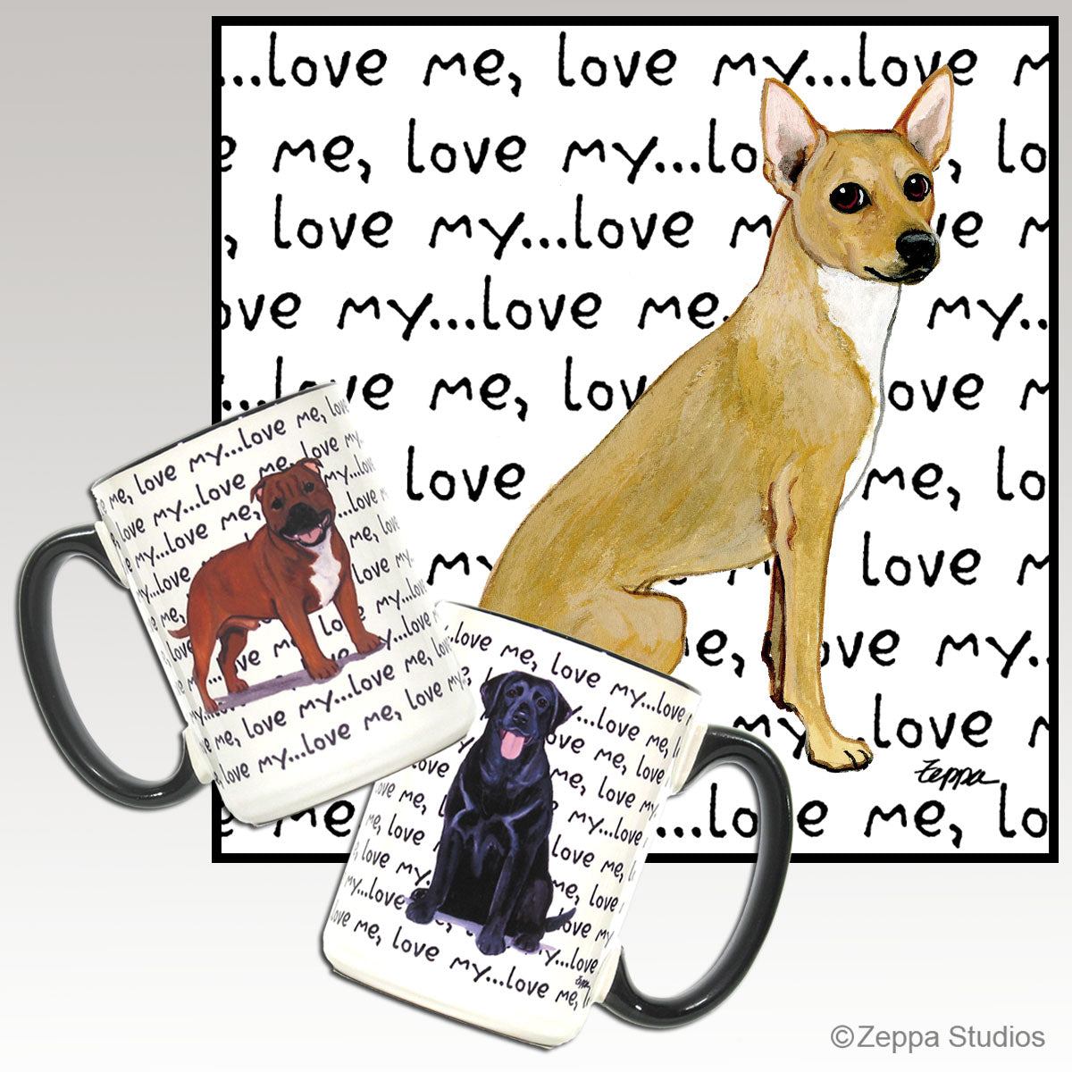 Coated Xoloitzcuintli Love Me Mug