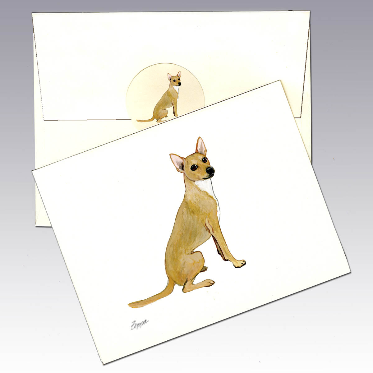 Coated Xoloitzcuintli Note Cards