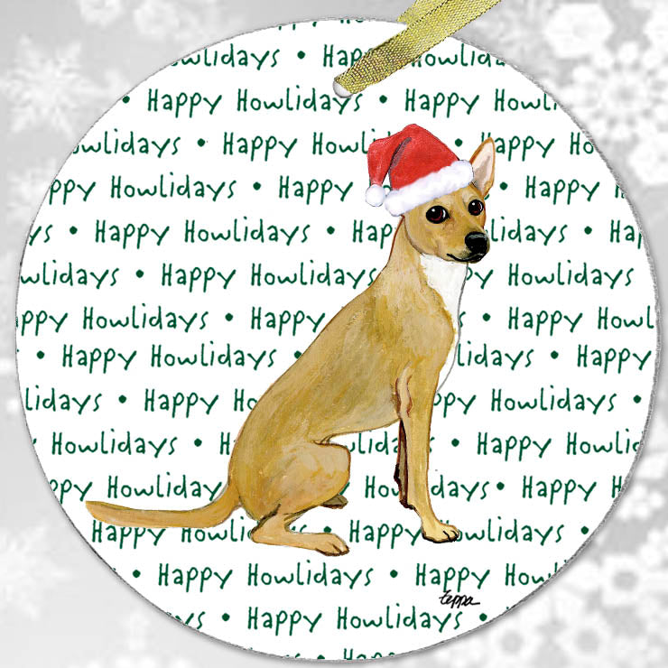 Coated Xoloitzcuintli Christmas Ornament