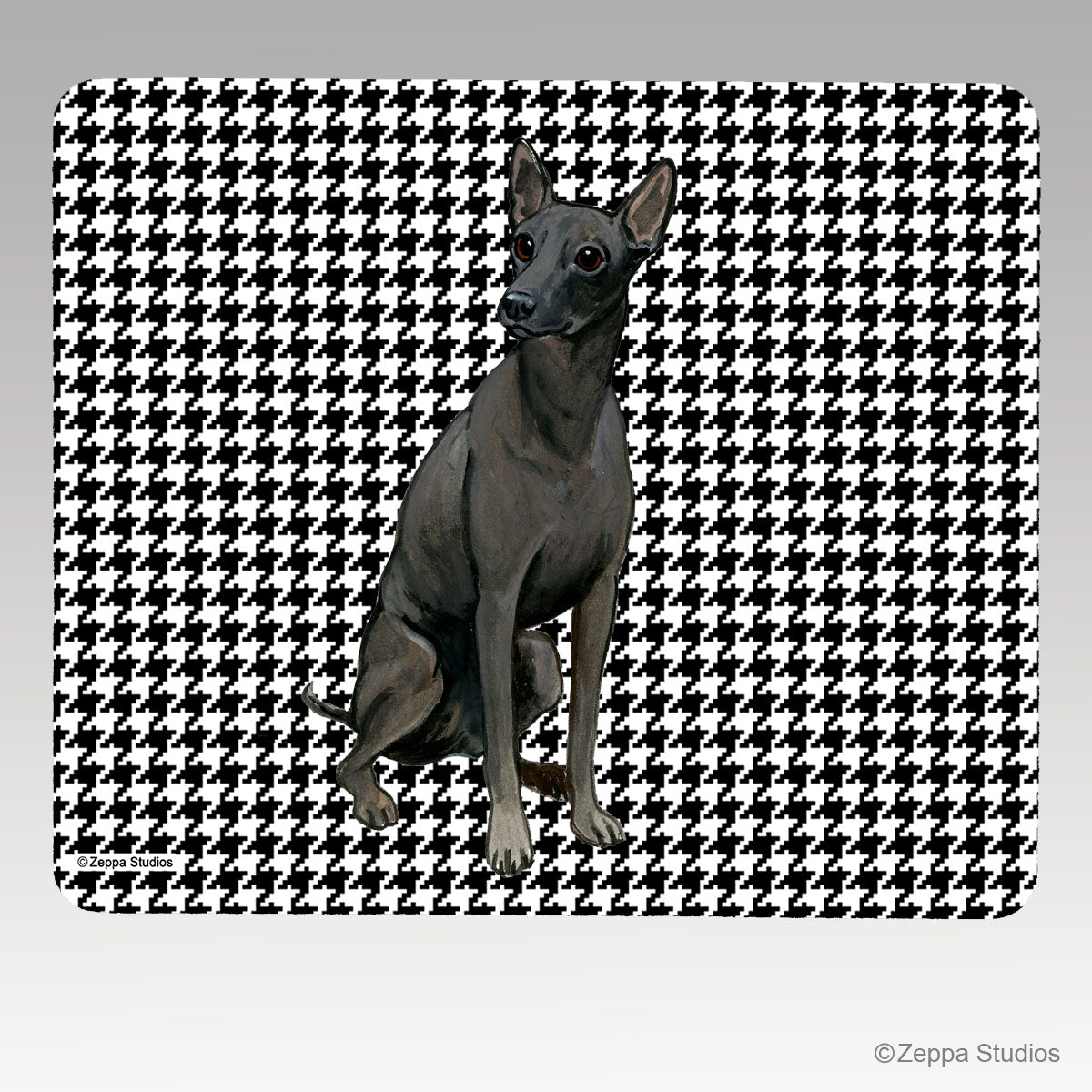 Xoloitzcuintli Houndstooth Mouse Pad